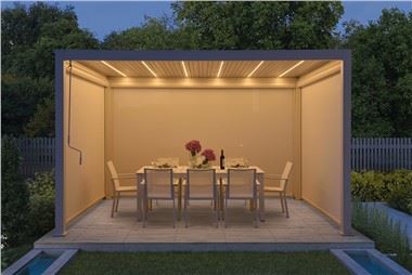 HOWVIN 6063 Aluminijska pergola za vanjski vrt hotelskog krova